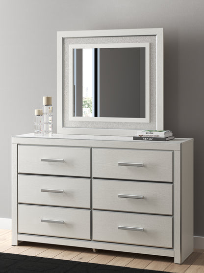 Orange Furniture Outlet - Ashley Furniture - Zuraleus Bedroom - Dresser and Mirror / White - PCB3381B1