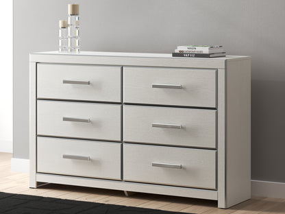 Orange Furniture Outlet - Ashley Furniture - Zuraleus Bedroom - Six Drawer Dresser / White - PCB3381-31
