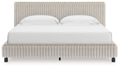 Orange Furniture Outlet - Ashley Furniture - Zuraleus Bedroom - California King Upholstered Bed / White - PCB3381B14