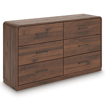 Orange Furniture Outlet - Ashley Furniture - Fortlorn Bedroom - Two Drawer Night Stand / Walnut Brown - PCB386-92