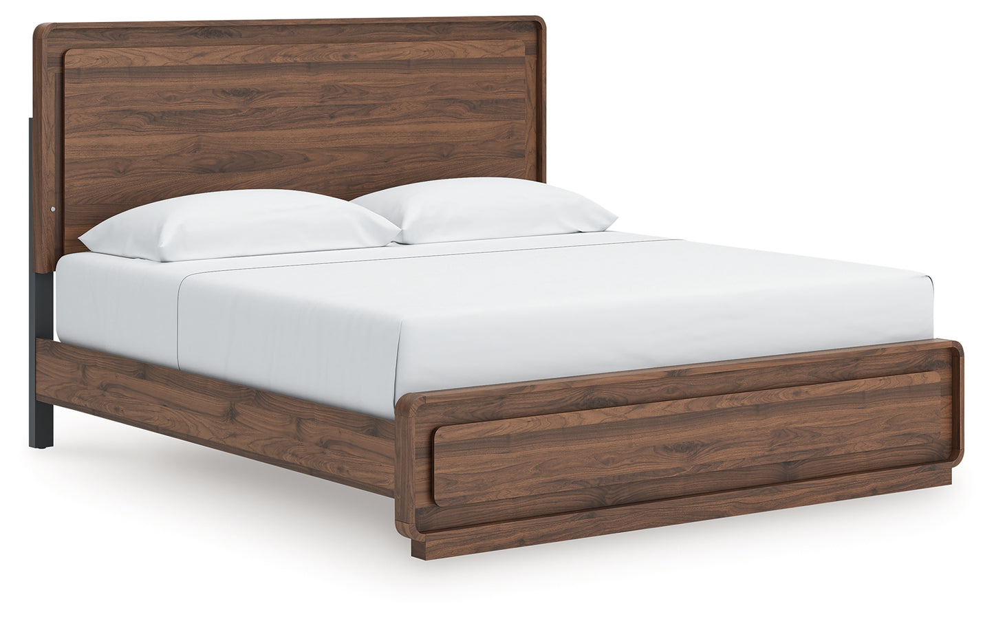 Orange Furniture Outlet - Ashley Furniture - Fortlorn Bedroom - King Panel Bed / Walnut Brown - PCB386B4