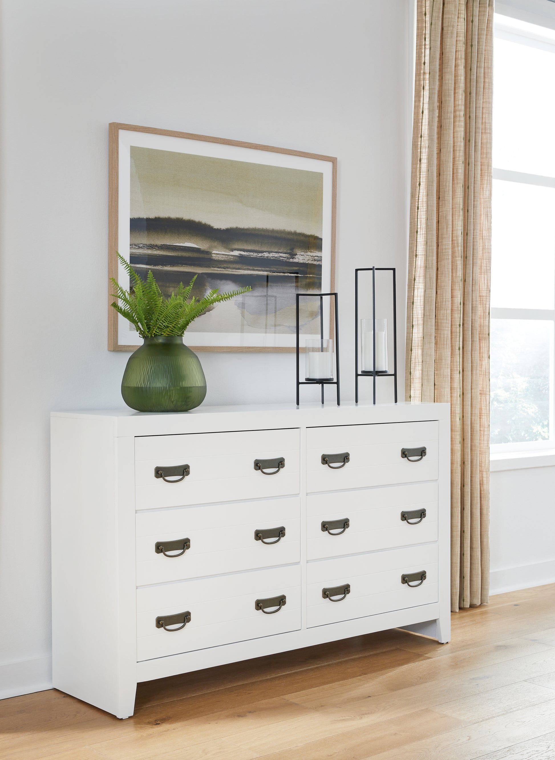 Orange Furniture Outlet - Ashley Furniture - Binterglen Bedroom - Dresser / White - B427-31
