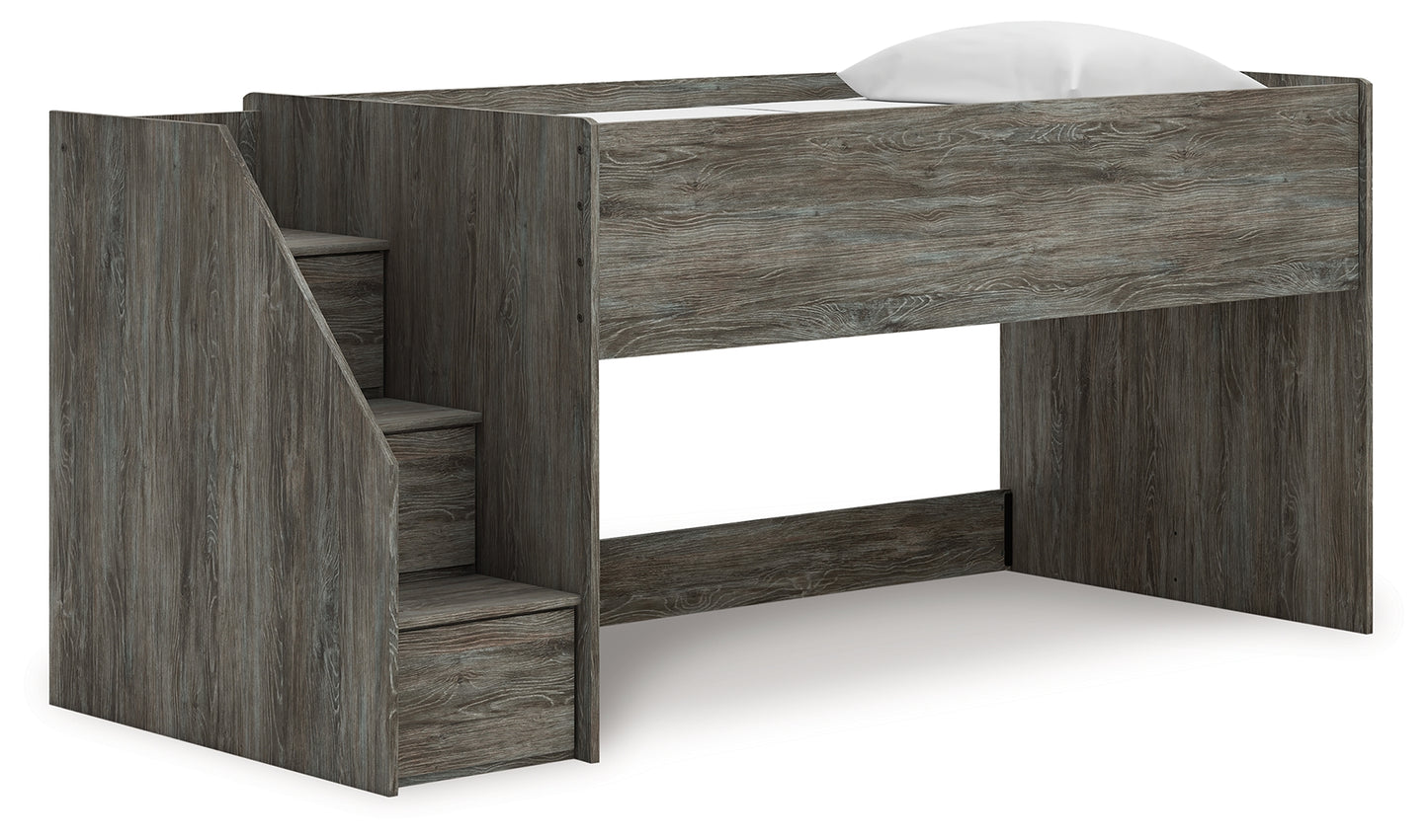 Orange Furniture Outlet - Ashley Furniture - Frandern Bedroom - Twin Loft Bed / Gray - B4480B12