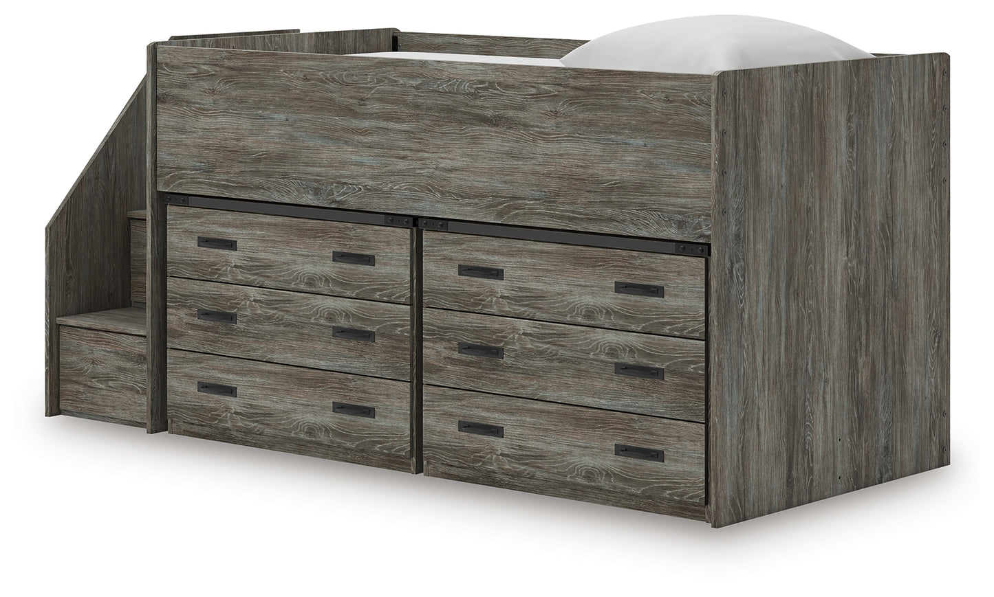 Frandern Twin Loft Bed with Drawer Storage