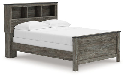 Orange Furniture Outlet - Ashley Furniture - Frandern Bedroom - Full Bookcase Panel Bed / Gray - B4480B3