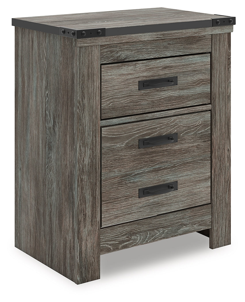 Orange Furniture Outlet - Ashley Furniture - Frandern Bedroom - Two Drawer Night Stand / Gray - B4480-92