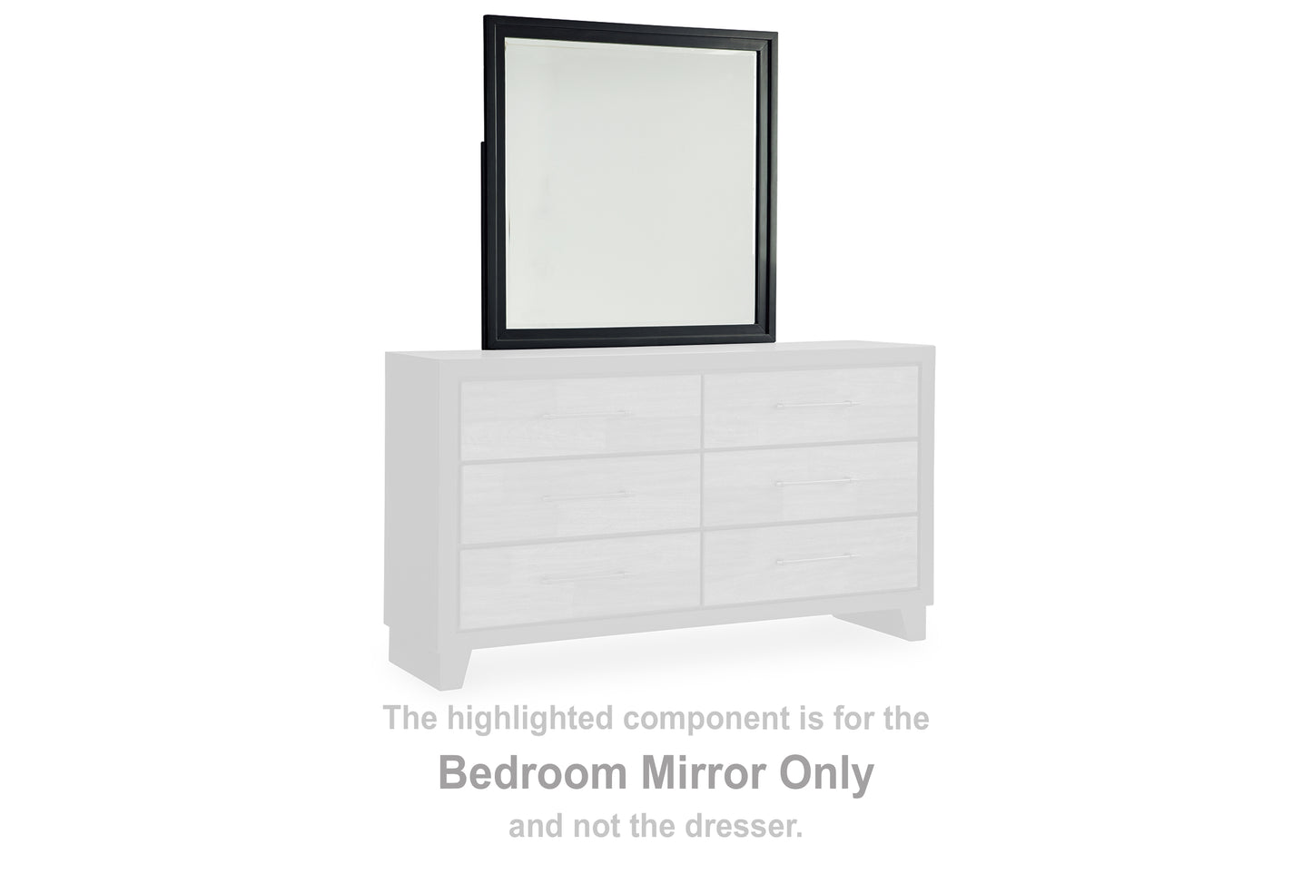Orange Furniture Outlet - Ashley Furniture - Kraeburn Bedroom - Bedroom Mirror / Brown/Black - B496-36