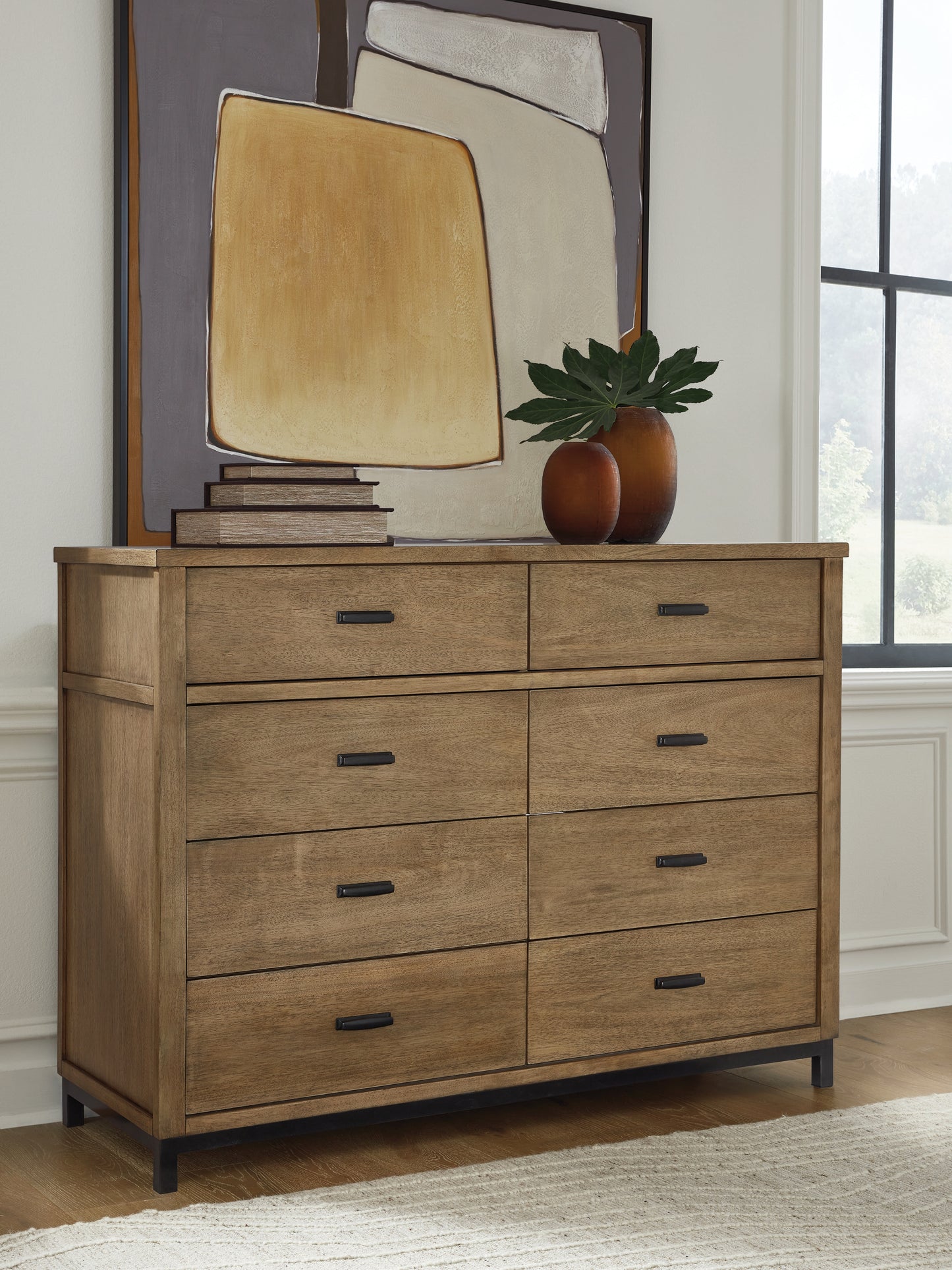 Orange Furniture Outlet - Ashley Furniture - Tomtyn Bedroom - Dresser / Light Brown - B622-31