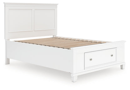 Orange Furniture Outlet - Ashley Furniture - Fortman Bedroom - Full Panel Storage Bed / White - B680B25
