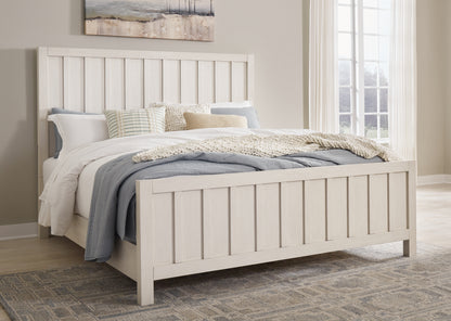 Orange Furniture Outlet - Ashley Furniture - Shaybrock Bedroom - Queen Panel Bed / Antique White - B683B2