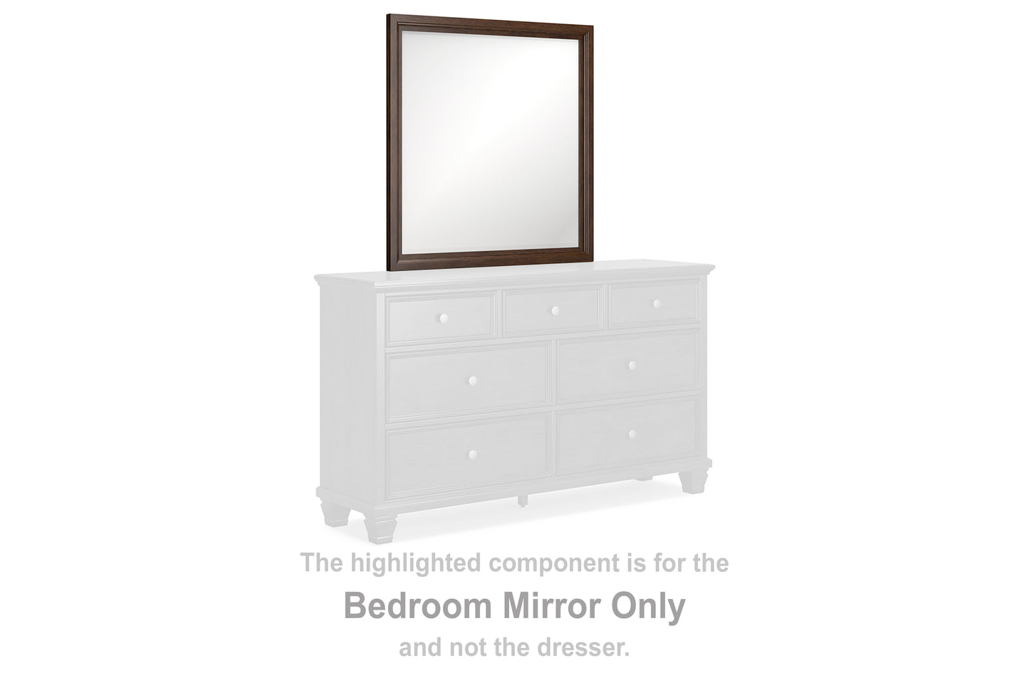 Orange Furniture Outlet - Ashley Furniture - Danabrin Bedroom - Bedroom Mirror / Brown - B685-36