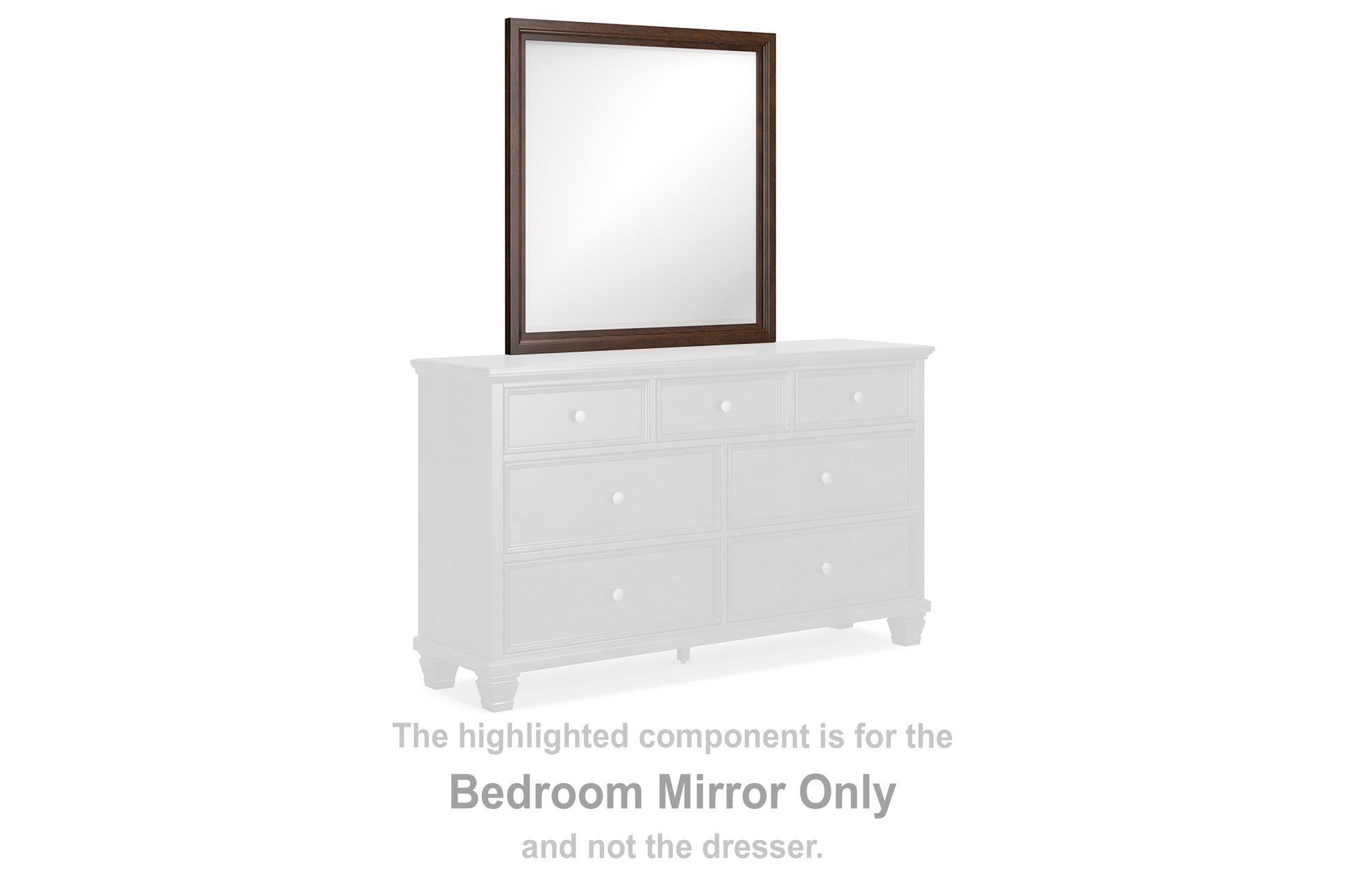 Orange Furniture Outlet - Ashley Furniture - Danabrin Bedroom - Bedroom Mirror / Brown - B685-36