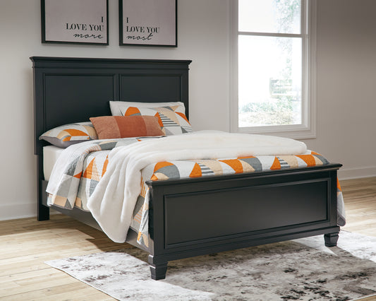 Orange Furniture Outlet - Ashley Furniture - Lanolee Bedroom - California King Panel Storage Bed / Black - B687B20
