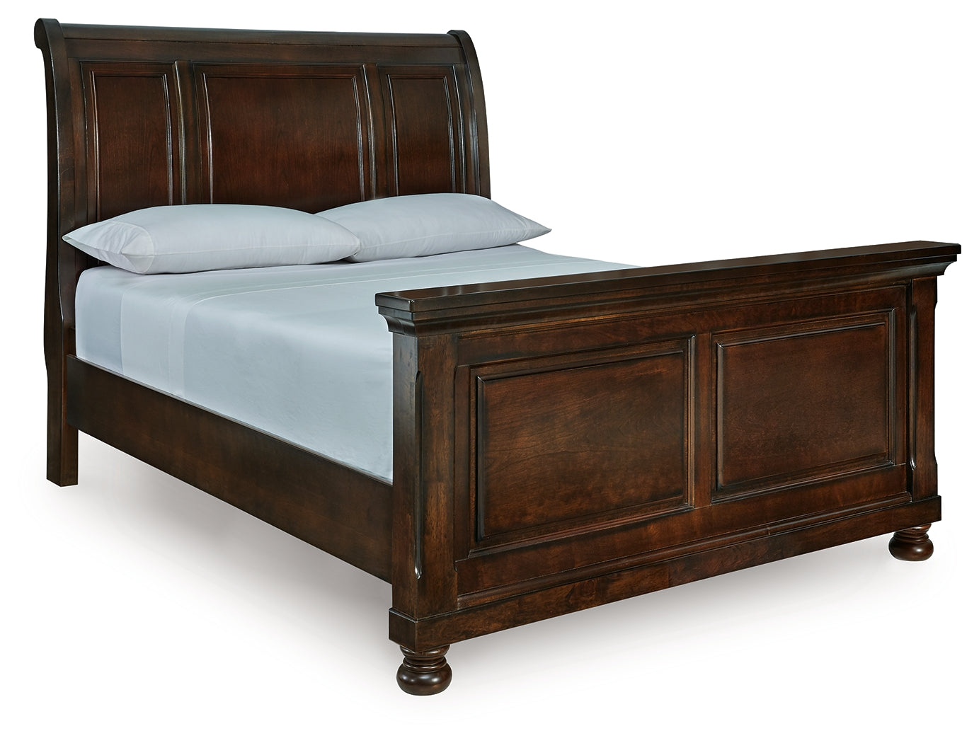 Orange Furniture Outlet - Ashley Furniture - Porter Bedroom - Queen Sleigh Bed / Rustic Brown - B697B48
