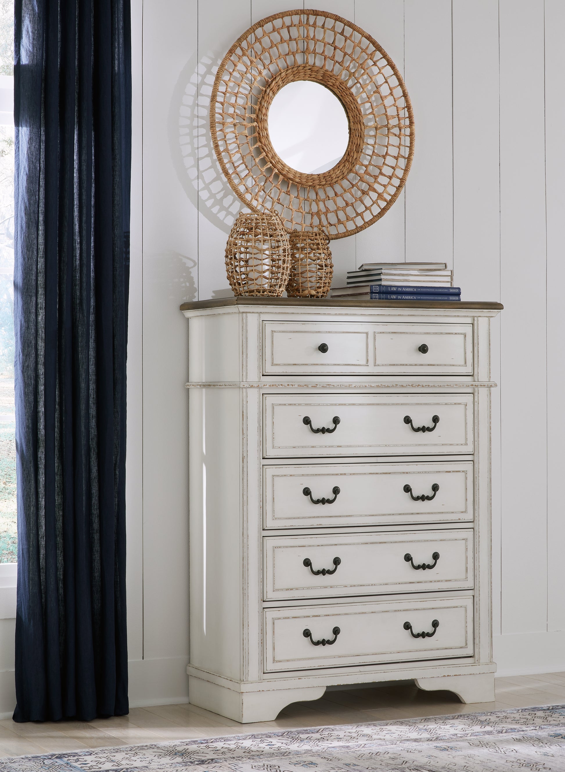 Orange Furniture Outlet - Ashley Furniture - Blendon Bedroom - Five Drawer Chest / Two-tone - B747-46