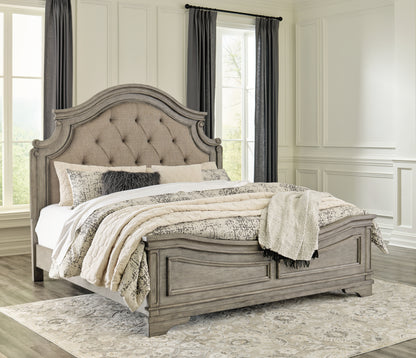 Orange Furniture Outlet - Ashley Furniture - Lodenbay Bedroom - King Panel Bed / Antique Gray - B751B4