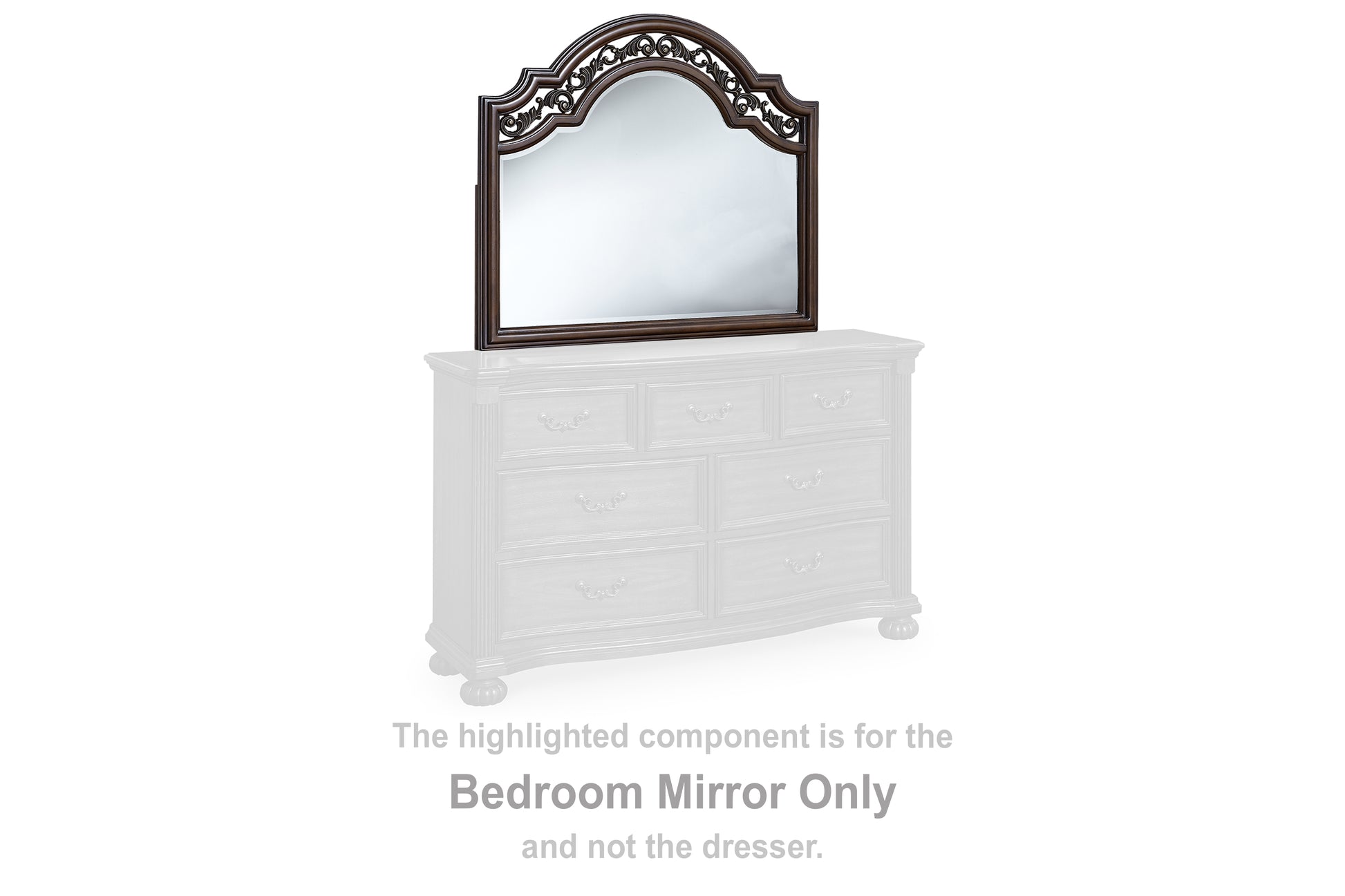 Orange Furniture Outlet - Ashley Furniture - Lavinton Bedroom - Bedroom Mirror / Brown - B764-36