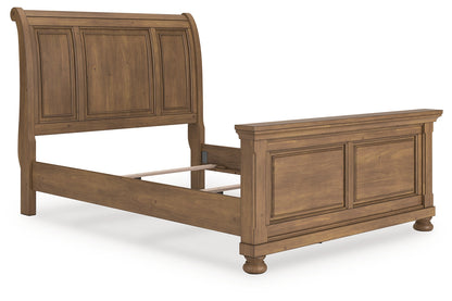 Orange Furniture Outlet - Ashley Furniture - Feddinger Bedroom - Queen Sleigh Bed / Medium Brown - PCB779B14