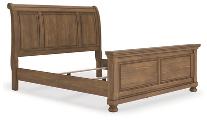 Orange Furniture Outlet - Ashley Furniture - Feddinger Bedroom - King Sleigh Bed / Medium Brown - PCB779B15