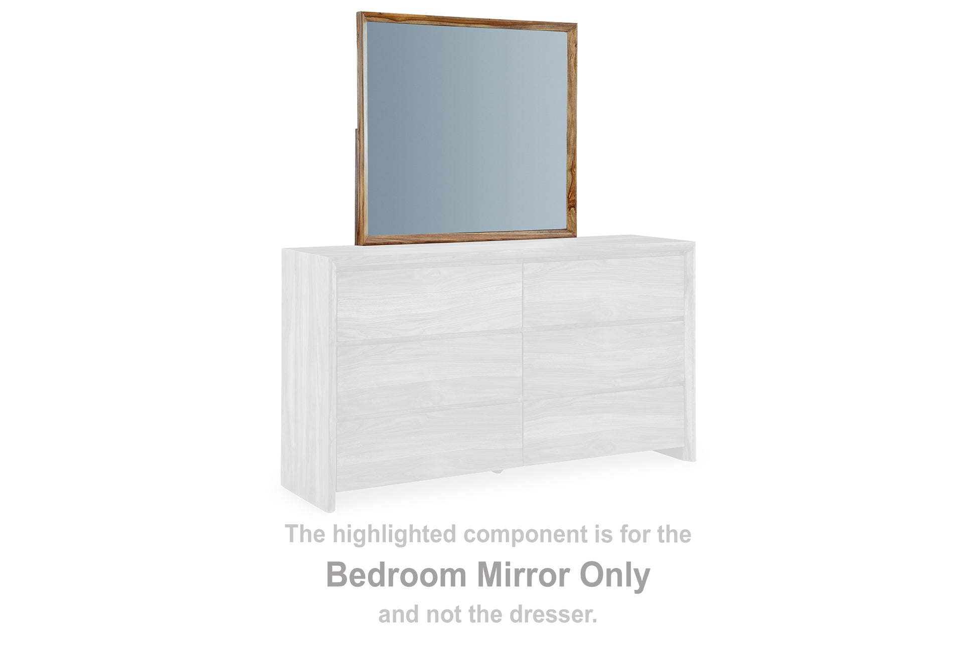 Orange Furniture Outlet - Ashley Furniture - Dressonni Bedroom - Bedroom Mirror / Brown - B790-36