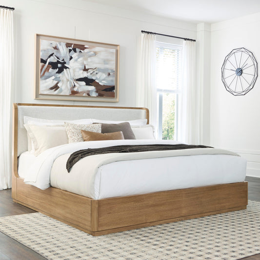 Orange Furniture Outlet - Ashley Furniture - Pamaria Bedroom - King Upholstered Bed - PCB802B7