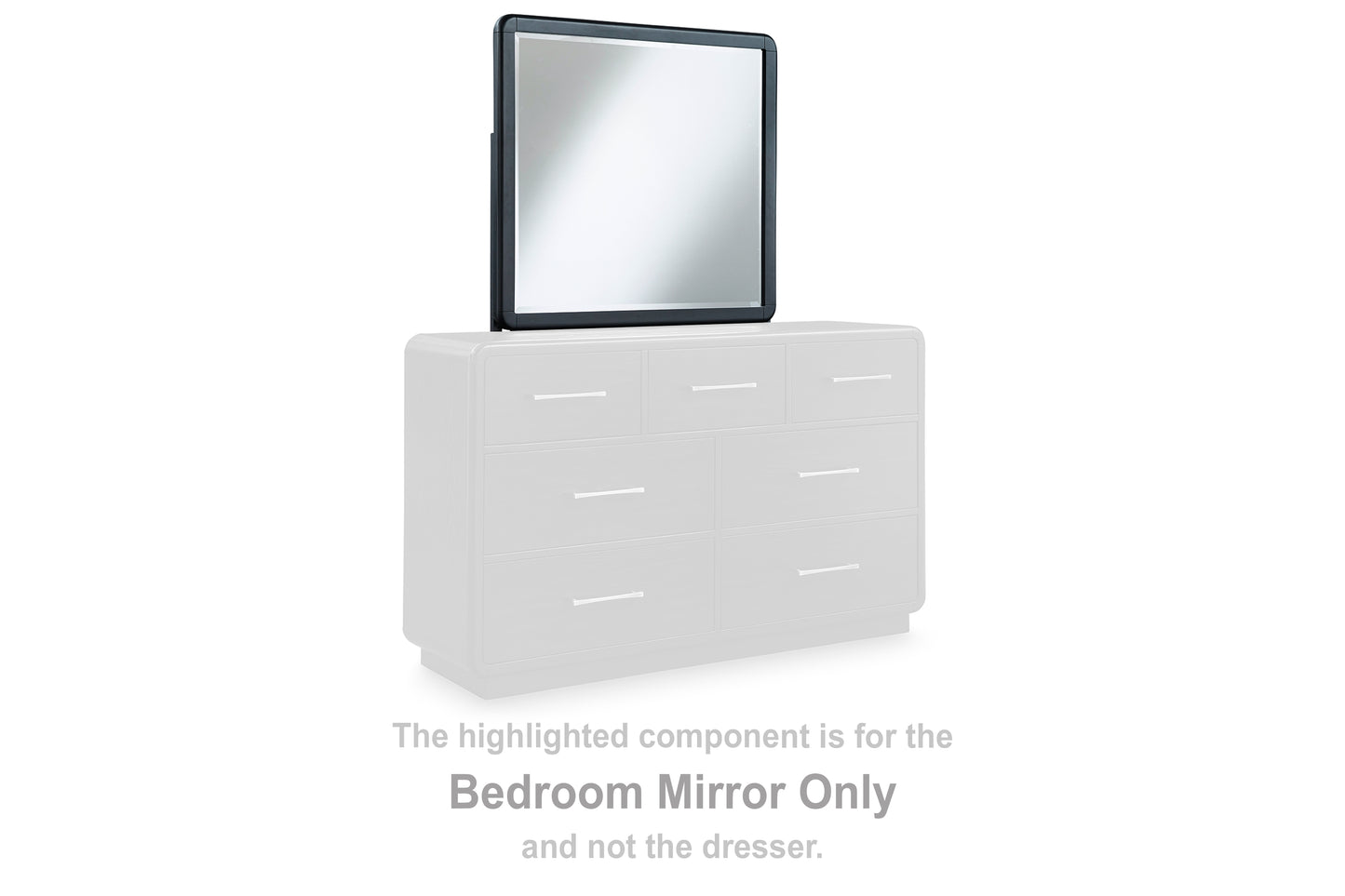 Orange Furniture Outlet - Ashley Furniture - Rowanbeck Bedroom - Bedroom Mirror / Black - B821-36