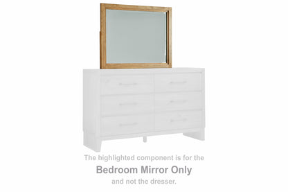 Orange Furniture Outlet - Ashley Furniture - Sherbana Bedroom - Bedroom Mirror / Light Brown - B833-36