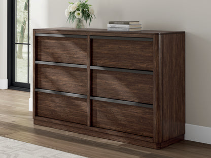 Orange Furniture Outlet - Ashley Furniture - Dilenno Bedroom - Dresser / Dark Brown - PCB857-31