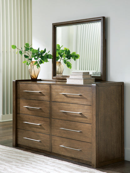 Orange Furniture Outlet - Ashley Furniture - Marxmore Bedroom - Dresser and Mirror / Brown - B863B1