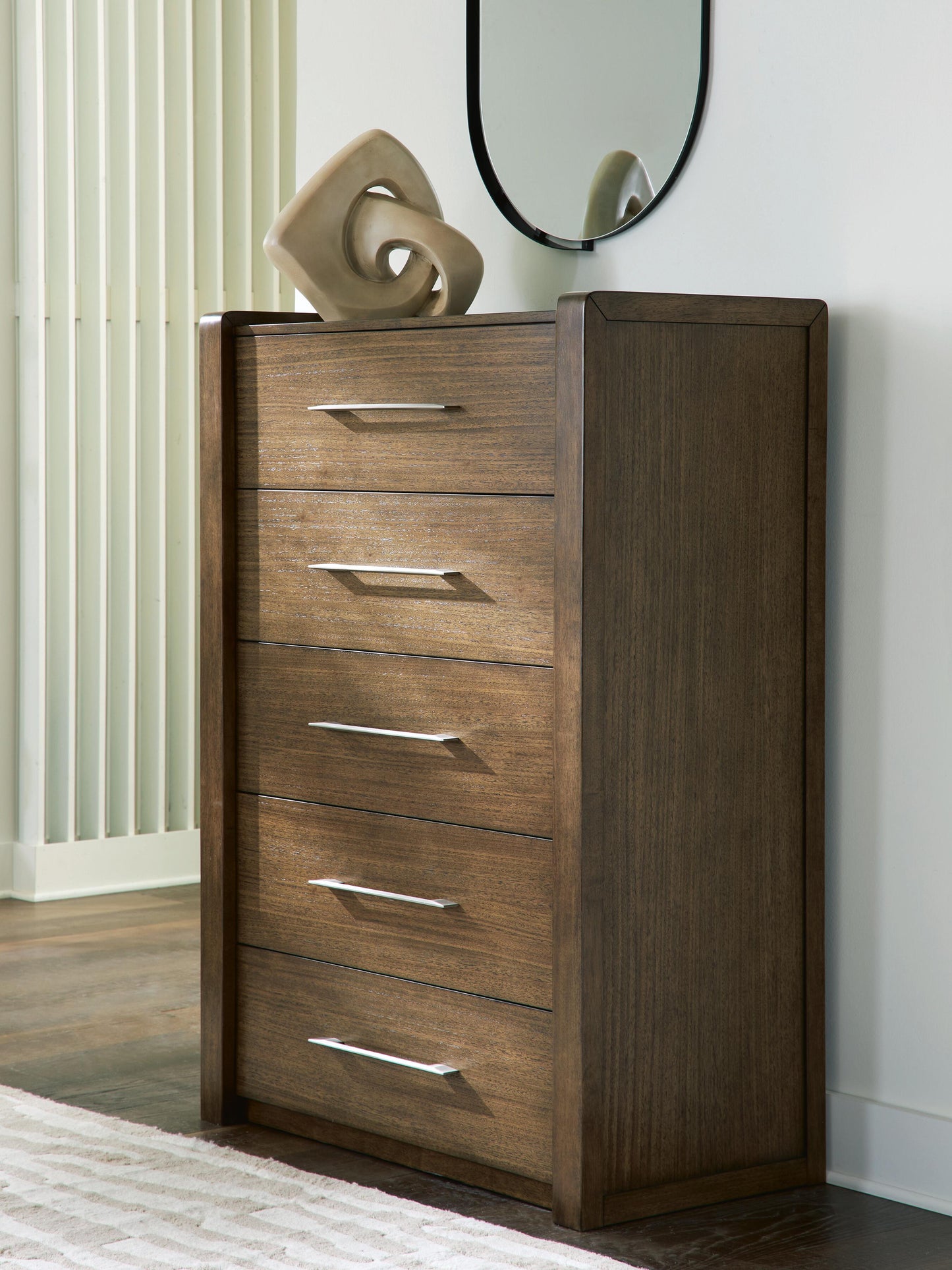 Orange Furniture Outlet - Ashley Furniture - Marxmore Bedroom - Five Drawer Chest / Brown - B863-46