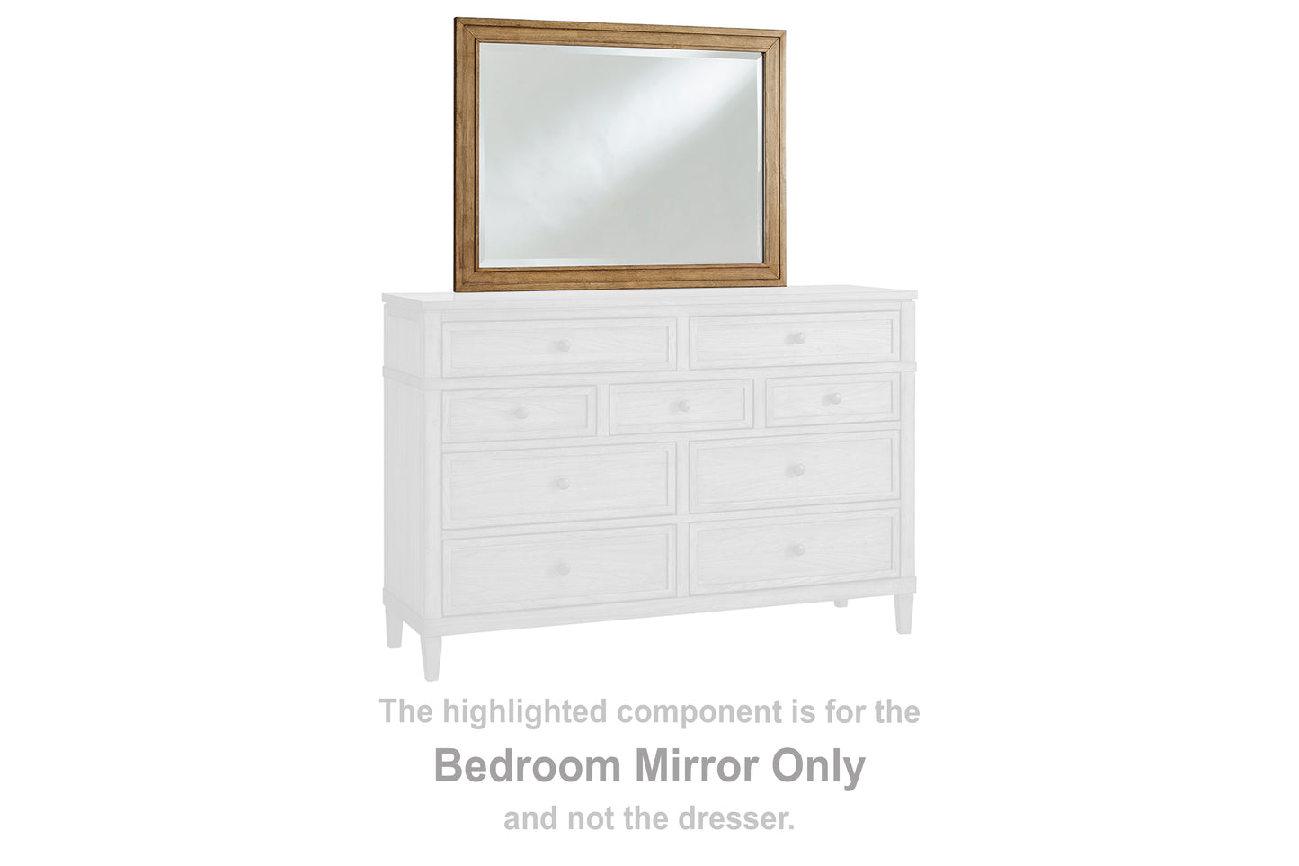 Orange Furniture Outlet - Ashley Furniture - Sharlance Bedroom - Bedroom Mirror / Brown - B895-36
