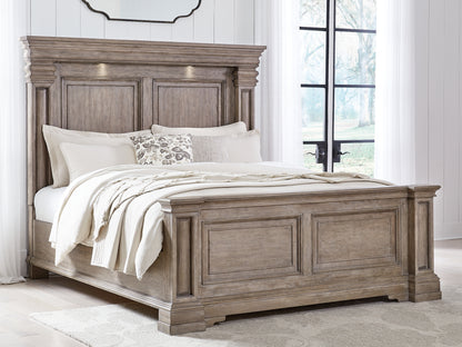 Orange Furniture Outlet - Ashley Furniture - Blairhurst Bedroom - King Panel Bed / Light Grayish Brown - B916B4