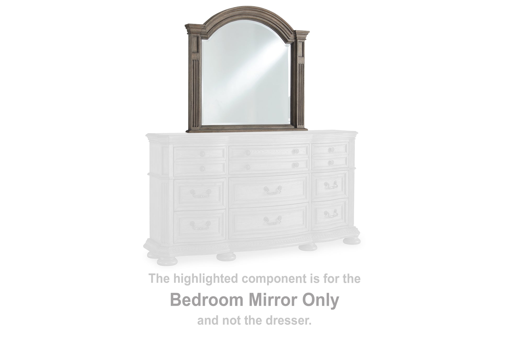 Orange Furniture Outlet - Ashley Furniture - Ardenfield Bedroom - Bedroom Mirror / Light Brown - B944-36
