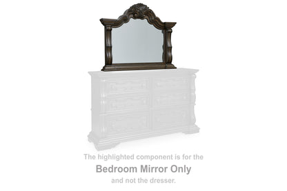 Orange Furniture Outlet - Ashley Furniture - Maylee Bedroom - Bedroom Mirror / Dark Brown - B947-36