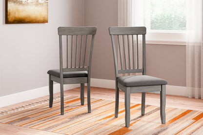 Orange Furniture Outlet - Ashley Furniture - Shullden Dining Room - Dining Chair (Set of 2) / Gray - D194-01X2