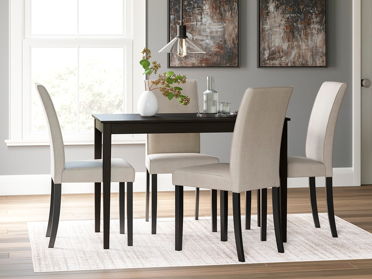 Orange Furniture Outlet - Ashley Furniture - Kimonte Dining Room - Dining Chair (Set of 2) / Dark Brown - D250-02X2