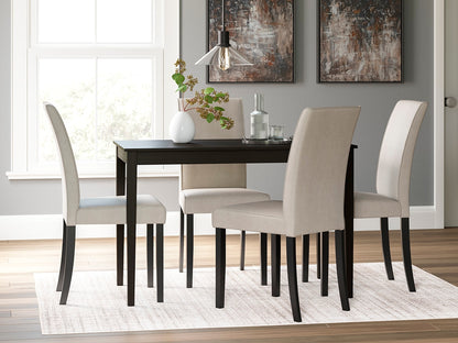Orange Furniture Outlet - Ashley Furniture - Kimonte Dining Room - Dining Chair (Set of 2) / Dark Brown - D250-02X2