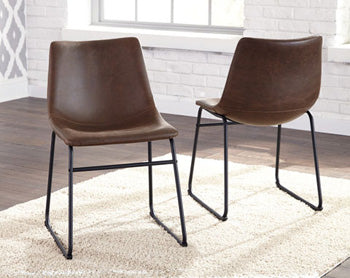 Orange Furniture Outlet - Ashley Furniture - Centiar Dining Room - Dining Chair (Set of 2) / Brown/Black - D372-01X2