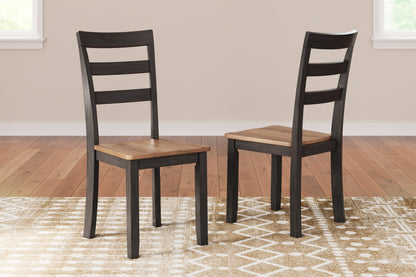 Orange Furniture Outlet - Ashley Furniture - Gesthaven Dining Room - Dining Chair (Set of 2) / Natural/Brown - D396-01X2