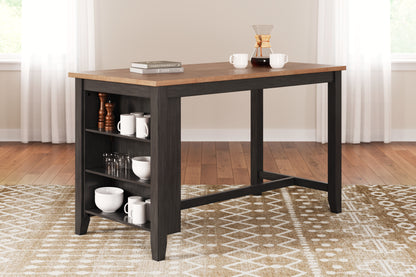 Orange Furniture Outlet - Ashley Furniture - Gesthaven Dining Room - RECT Dining Room Counter Table / Natural/Brown - D396-13