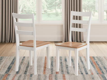 Orange Furniture Outlet - Ashley Furniture - Gesthaven Dining Room - Dining Chair (Set of 2) / Natural/White - D398-01X2