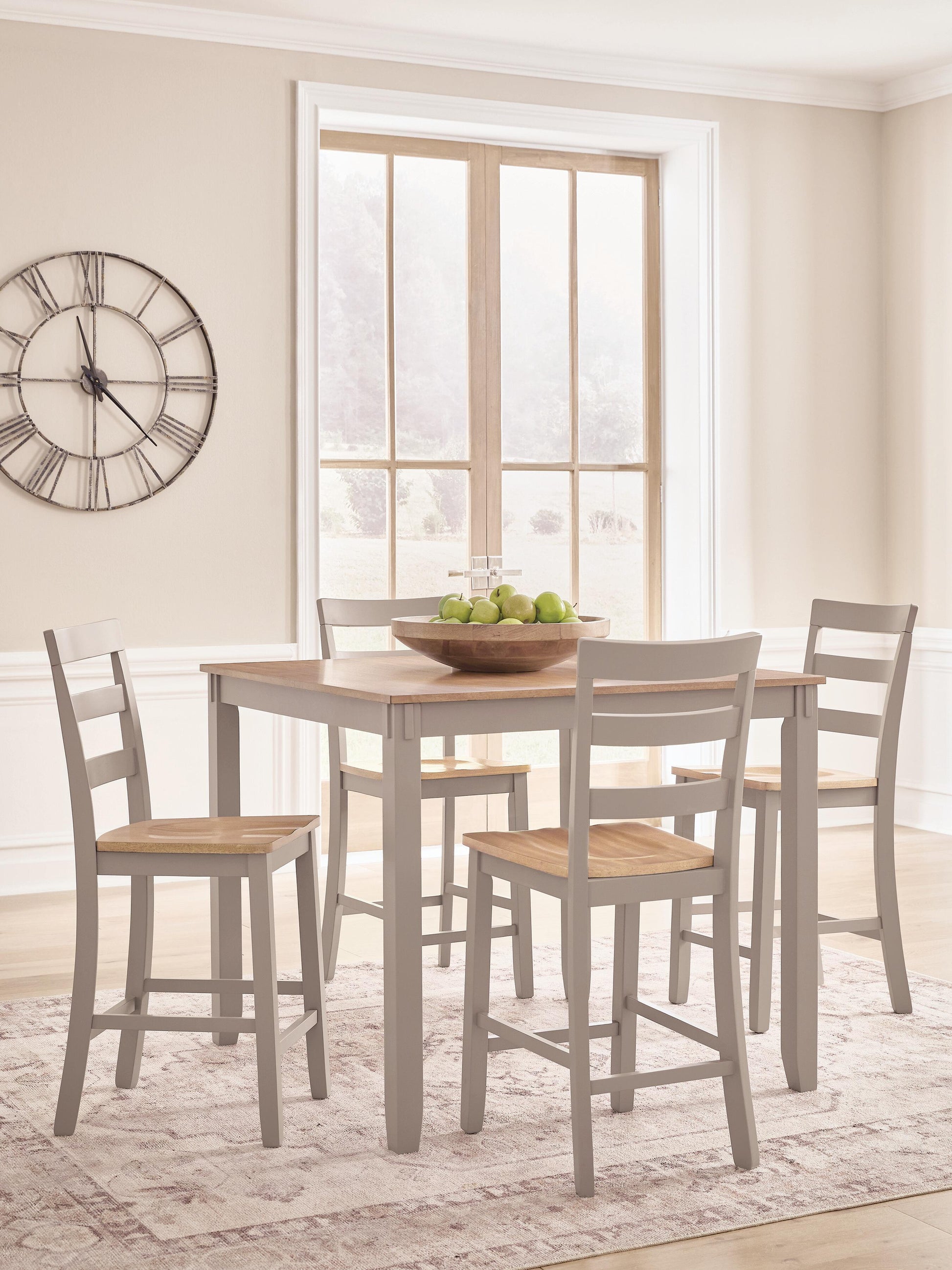Orange Furniture Outlet - Ashley Furniture - Harperfeld Dining Room - DRM Counter Table Set (5/CN) - PCD403-223