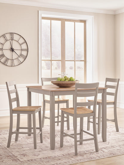 Orange Furniture Outlet - Ashley Furniture - Harperfeld Dining Room - DRM Counter Table Set (5/CN) - PCD403-223