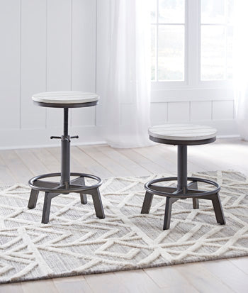 Orange Furniture Outlet - Ashley Furniture - Torjin Dining Room - Counter Height Stool (Set of 2) / Vintage White - D440-224X2