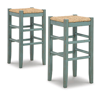 Orange Furniture Outlet - Ashley Furniture - Mirimyn Dining Room - Bar Height Bar Stool (Set of 2) / Black - D508-130X2