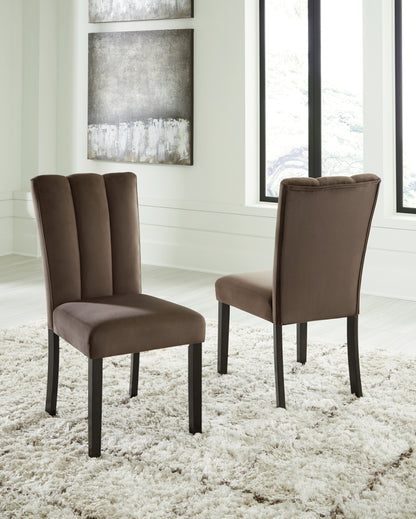 Orange Furniture Outlet - Ashley Furniture - Jeshina Dining Chair (Set of 2) - Dining Chair (Set of 2) / Mocha - PCD581-01X2