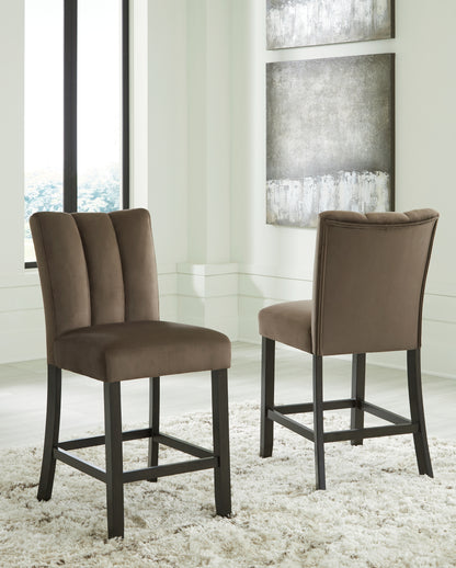 Orange Furniture Outlet - Ashley Furniture - Jeshina Counter Height Barstool (Set of 2) - Counter Height Barstool (Set of 2) / Mocha - PCD581-124X2