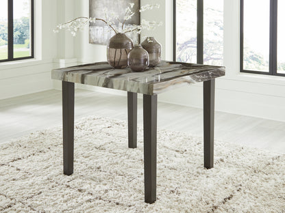 Orange Furniture Outlet - Ashley Furniture - Jeshina Counter Height Dining Table - Square DRM Counter Table / Dark Brown/Beige - PCD581-13
