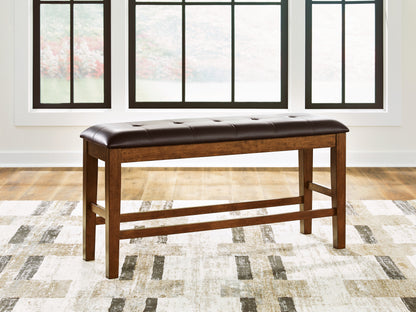 Orange Furniture Outlet - Ashley Furniture - Ralene Dining Room - DBL Counter UPH Bench (1/CN) / Medium Brown - D594-09