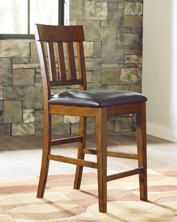 Orange Furniture Outlet - Ashley Furniture - Ralene Dining Room - Counter Height Bar Stool (Set of 2) / Medium Brown - D594-124X2